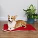 XWQ Pet Cushion Elk Embroidery Pattern Skin Friendly Super Soft Rectangle Pet Sleeping Mat for Christmas