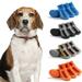 Walbest 4Pcs Dog Boots Waterproof Camo Dog Shoes with Zipper Outdoor Hiking Dog Booties Reflective Pet Sneakers with Rugged Anti-Slip Sole Dog Paw Protectors for Small Medium and Large Dogs