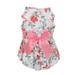 Floral Bow Pet Dog Dress Floral Pet Dog Dress Dog Vest Clothes Dress Cat Summer Pet T-Shirt Dress Skirt Coat Cute Pet T-shirt Clothes Pet Summer Clothes