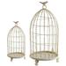 Decorative Metal Bird Cage Set Of 2