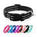 azuza Reflective Dog Collar Super Soft Neoprene Padded Dog Collars with ID Tag Ring for Small Medium Large Dogs