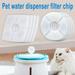 Cat Water Fountain Filters of Pet Fountain Replacement Filter for Most Automatic Pet Cat Dog Water Fountain Dispenserï¼ˆWhite 4 PCS)