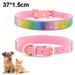 Girl Dog Collar for Medium Dogs Cute Sparkle Nylon Pink Dog Collar for Large Small Dogs Female Dog Collar with Quick Release Buckle Pet Soft Collar