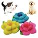 Cheers.US Pet Dog Puppy Plush Rose Flower Shape Squeaky Bite-resistant Molar Chew Toy Rose Flower Shape Squeaky Bite-resistant Molar