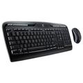 Logitech MK320 Wireless Keyboard + Mouse Combo 2.4 GHz Frequency/30 ft Wireless Range Black