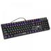 Greyghost Mechanical Gaming Keyboard with Alumium 104 Standard Keys Rainbow Backlit Wired Keyboard Green Axis Keyboard