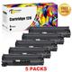 Toner Bank 5-Pack Compatible Canon 128 Toner Cartridges Black for Canon 128 CRG-128 Used for LBP6200dw LBP6230d LBP6230dw MF4570DN MF4412DN MF4420N D550 128 Black Printer Cartridges