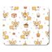 Cute Cartoon Dogs Breed Welsh Corgi Pembroke on Birthday Balloons Sweets and Party Hats Children Little Mousepad Mouse Pad Mouse Mat 9x10 inch