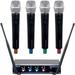 VOCOPRO Four-Channel UHF Digital Wireless Handheld Microphone Mics System-H4