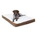 Daisy Deluxe Latte Sherpa Supportive Dog Bed Large