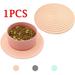 1PCS Non-slip Waterproof Dog Cat Mat Silicone Solid Color Pet Food Bowl Pet Drinking Water Pad Dog Feeding Mat Easy Clean