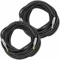 2 X 1/4 TO 1/4 50 FT. TRUE 12 GAUGE WIRE AWG DJ/ PRO AUDIO SPEAKER CABLE