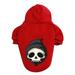 Dog Pet Pullover Winter Warm Hoodies Cute Puppy Sweatshirt Small Cat Dog Outfit Pet Apparel Clothes A4-Red 6X-Large