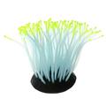 Yellow Aquarium Decorations Filter Gravel Light Fake Ornament Fish Tank Luminous Sea Anemone Artificial Coral Decoration