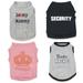 Small Puppy T Shirt Security Dog Clothes I Love My Mommy Shirts Princess Girl Dog Tshirt Boy Dogs Summer Clothes XS S M L