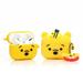 LEWOTE Airpods Pro Silicone Case Compatible with Apple Airpods Pro Funny Cute 3D Anime CoverDSN Cartoon Simple Series(WInnie)