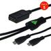 Amzer Convert Micro USB to Dual Micro USB Twin Y Splitter Charging Handy Data Cable - pack of 5