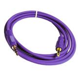 Gold Plated 3.5mm Plug Male to Male Stereo Auxiliary Aux Cord Cable (12ft) for Beats Headphones iPods iPhones iPads Home / Car Stereos and More - Purple