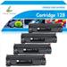 True Image 4-Pack Compatible Toner Cartridge for Canon 128 imageCLASS MF4550 MF4570DN MF4770N D530 D550 FAXFHONE L100 L190 Printer (Black)