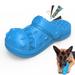 PcEoTllar Dog Toy for Aggressive Chewer Large Medium indestructible Super Chew Dog Toys Squeaky Dog Slipper Shape Squeaky Dog Toys for Aggressive Chewers Puppies Medium Large Dogs Blue