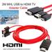 Mialoley HD TV Cable Adapter MHL Micro USB to HDMI 1080P for Android Samsung Phones