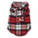 Dog Shirts - Fashion Dog Shirt Summer British Style Plaid Clothes Shirt Cat T-Shirt - Breathable Pet Puppy T-Shirt Dog Clothes for Small Medium Dogs Cats