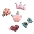 Walbest 5PCS Pet Hair Clip Cat Cute Bowknot Hairpins Dog Bows Hair Accessories with Clip Lovely Styles Small Middle Hair Bows Topknot for Pets Dogs Puppy Cats Kitty Kitten