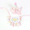 Cat Bandana for Cats Princess Cat Costumes for Cats Cute Lace Dog Bandanas and Cat Crown Accessories for Cats Small Dogs Pink Outfit for Birthday Party