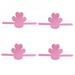 Wisremt Pet Outdoor Disposable Dog Walking Anti-Cut Protection Foot Pad Stickers 4 Pieces XXL Size Pink