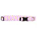 Yellow Dog Design Lavender Daisy Collar 3/4 Wide and Fits Neck Sizes 10 to 14 Small