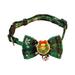 Visland Christmas Pet Collar Big Bowknot Adjustable Cat Head Buckle Festival Decorative Dress Up with Bell Santa Claus Xmas Tree Elk Snowman Dog Cat Collar Necklace Pet Supplies