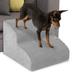 SMONTER Dog Stairs for Small Dogs 2 Tiers High Density Foam Dog Steps 11.8 High Non-Slip Dog Stairs for High Bed Couch Dog Ramps for Injured Older Pets Strong Bearing Dog Bed Stairs