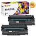 Toner Bank 2-Pack Compatible Toner Replacement for HP 49A Q5949A 49A 53A Q7553A LaserJet 1160 1160LE 1320 1320N 1320TN 1320NW 3390 3392 Printer Toner Ink Black