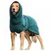 Dog Bathrobe Towel Pet Drying Moisture Absorbing Bath Robe Adjustable Microfibre Dog Bathrobe Fast Dry Dressing Gown Quick Drying Pajamas Toweling Super Absorbent Pet Robe Coat