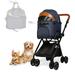 Karmas Product Luxury Folding Pet Stroller for Medium Dogs and Cats with Adjustable Handlebar Detachable Outdoor