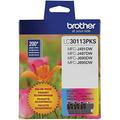 Brother Genuine LC30113PKS 3-Pack Standard Yield Color Ink Cartridges Page Yield Up to 200 Pages/Cartridge Includes Cyan Magenta and Yellow LC3011