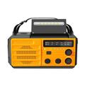 Kaito V3 AM/FM Weather Radio Solar Hand Crank Radio with 4000mAh-Power Bank Yellow