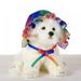 Summer Dog Cap Hat Lace Brim Pet Cap Strip Outdoor Dog Sun Hat Canvas Dog Sunscreen Accessories Cap for Small Medium Dogs Canvas Hat Dog Beach Visor With 8 Color