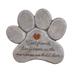 Evergreen 11 Paw Shaped Pet Memorial Garden Stone Best Friends Live Forever