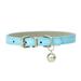 JANDEL Dog PU Collar for Small Large Dogs PU Leather Dog Collar Cat Puppy Pet Collar Sky Blue S