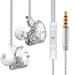 Wired Earphone with Mic Corded Headset HiFi Stereo Earbuds In-ear Headphones Music Earbuds Sport Running Headphones