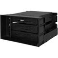 ICY DOCK flexiDOCK MB830SP-B Tray-less 3 Bay Removable 3.5-inch SATA/SAS Hard Drive Docking Enclosure in 2 x 5.25-inch Optical Bay (w/ Cables)