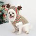 50% Off Clear! SHOPESSA Medium And Large Dogs Christmas Pet Clothes Costumes Elk Striped Againstm Cat Pet Clothes Pet Supplies On Clearance Summer Savings In Season