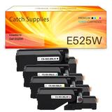 E525W Toner Cartridge Replacement for Dell E525W E525 525w to use with E525w Wireless Color Printer for 593-BBJX 593-BBJU 593-BBJV 593-BBJW