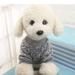 Pet Clothes for Small Dogs and Cats Pet Dog Classic Knitwear Sweater Fleece Coat Soft Thickening Warm Pup Dogs Shirt Winter Pet Dog Cat Customes for Small Dogs Gray L