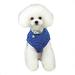 yuehao pet spring and summer solid color dog shirt pet dog clothes vest pet clothing dog pet blue