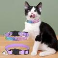 Reflective Cat Collar with Bell Small Pet Collar Nylon Dog Collar Adjustable Pet Collar Pet Kitten Necklace Collars 1Pcs