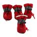 4 Pcs/lot Pet Dogs Shoes Rain Snow Waterproof Booties Waterproof Rubber Anti-slip Warm Shoes For Small Dog Puppies Shoes