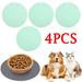 4PCS Non-slip Waterproof Dog Cat Mat Silicone Solid Color Pet Food Bowl Pet Drinking Water Pad Dog Feeding Mat Easy Clean