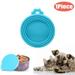 1/3/4Pieces Pet Food Jar Lid Universal BPA Free Silicone Jar Lid for Dog and Cat Food Jar Lid